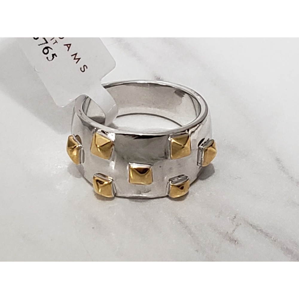 NEW Lauren G Adams Mixed Metal SPIKED Mens Womens Gothic Ring Witchy Brutalist